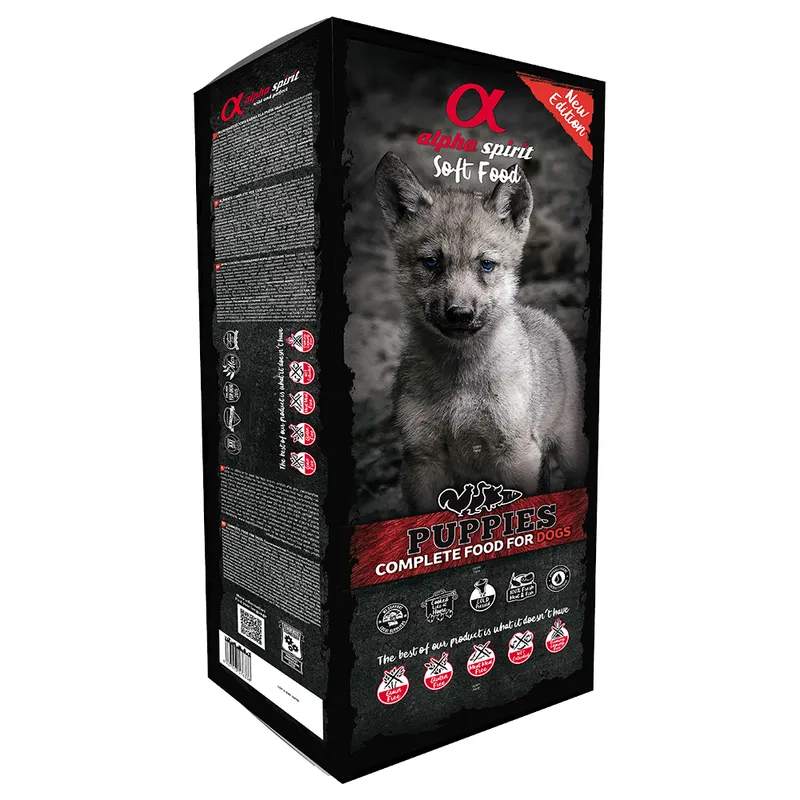 Alternativ bild 0 för AlphaSpirit Alpha Spirit Semi-moist Puppies, 9 kg (45x200g)