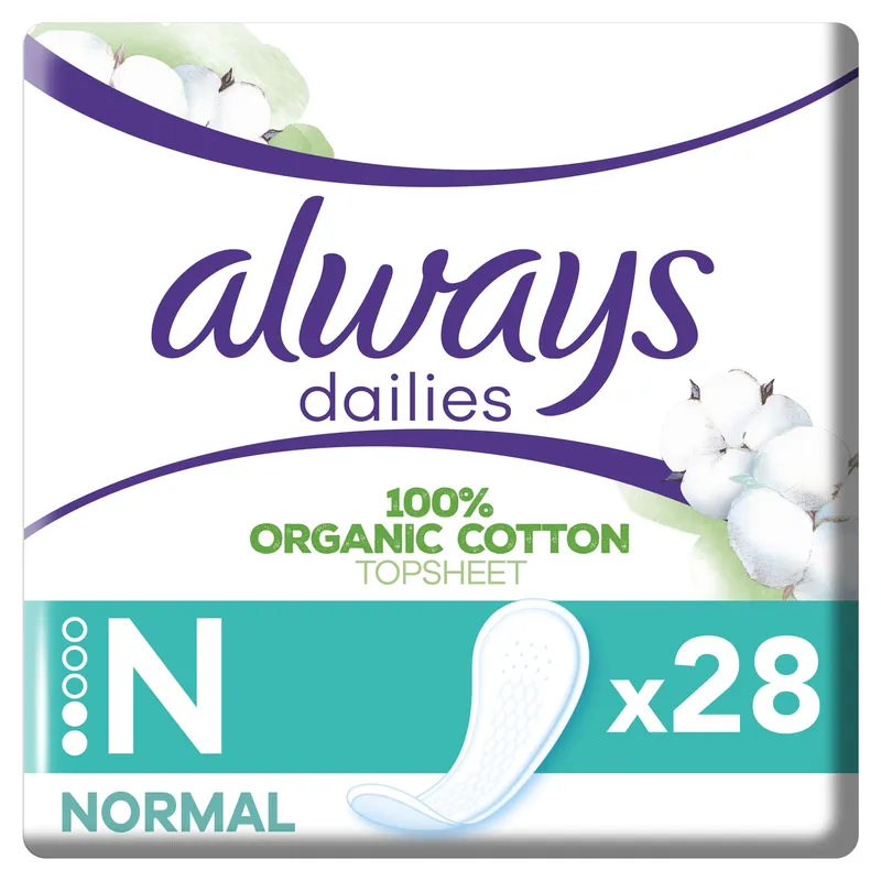 Bild 2 för Always Dailies Cotton Protection Trosskydd 28 st