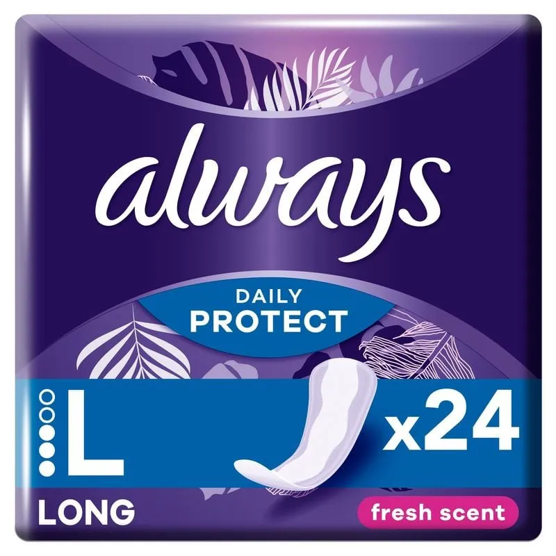 Bild 1 för Always Daily Protect Long Trosskydd Med Fräsch Doft 24 st