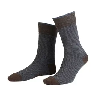Produktfoto för Amanda Christensen Strumpor 3P True Stripe Ankle Sock Brun Strl 43/46