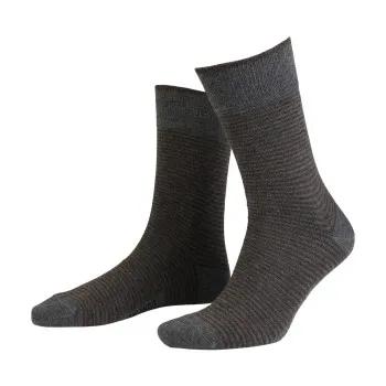 Alternativ bild 0 för Amanda Christensen Strumpor 3P True Stripe Ankle Sock Grå Strl 43/46