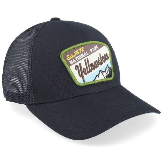 Bild 2 för American Needle - Svart trucker Keps - Yellowstone Valin Black Trucker @ Hatstore