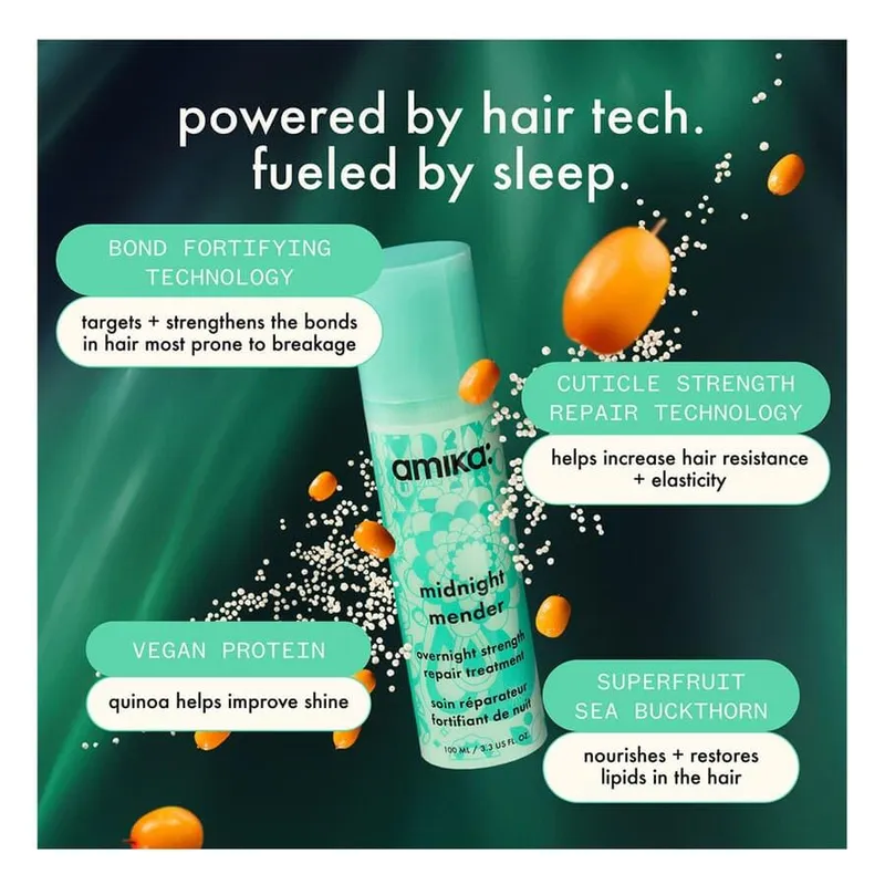 Bild 2 för Amika Midnight Mender Overnight Strength Repair Treatment 100 ml
