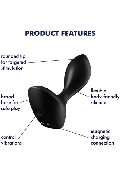 Bild 2 för Analplugg Satisfyer Svart