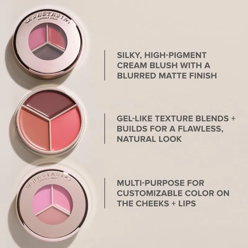 Bild 4 för Anastasia Beverly Hills Magic Touch Blush Trio Pink