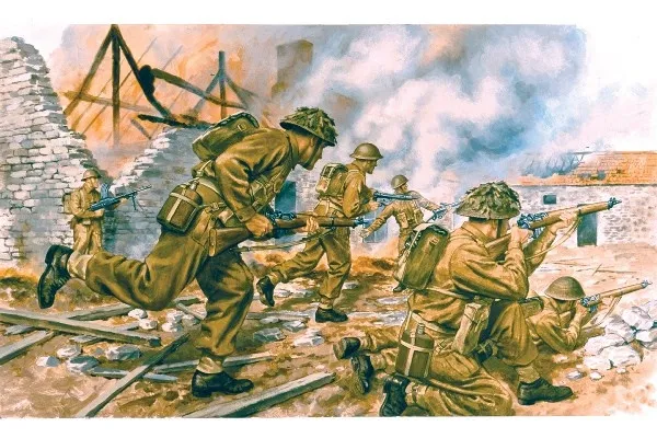 Alternativ bild 0 för Andra världskriget brittiskt infanteri