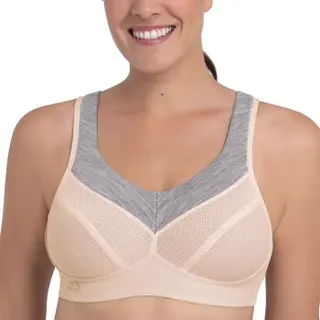 Produktfoto för Anita BH Active Wool Sport Bra Rosa/Grå D 90 Dam