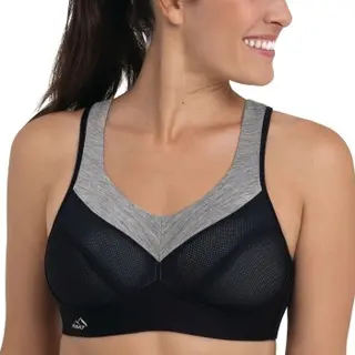Produktfoto för Anita BH Active Wool Sport Bra Svart A 90 Dam