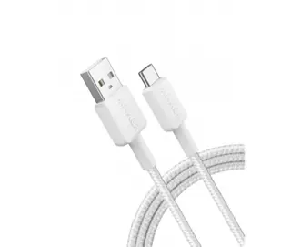 Produktfoto för Anker 322 USB-A to USB-C Cable (1.8m Braided) - White