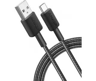 Produktfoto för Anker 322 USB-A to USB-C Nylon cable - 0.9m - Black