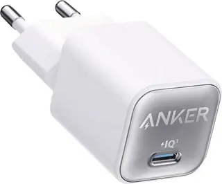 Produktfoto för Anker 511 Nano 4 Väggladdare 30W, 3A, 1x USB-C – Vit
