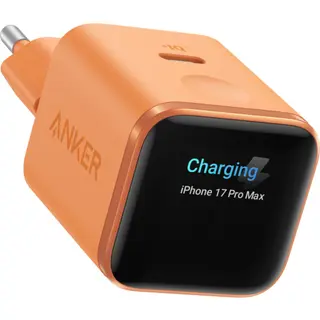 Produktfoto för Anker Nano Charger (45W Smart Display) - Orange