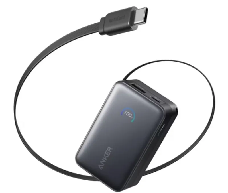 Alternativ bild 0 för Anker Nano Powerbank 45w Built-in Usb-c Cable 10000mah Svart