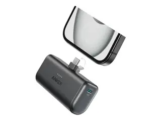 Produktfoto för Anker Nano - Strömförsörjningsbank - 5000 mAh - 22.5 Watt - 3 A - IQ 3.0 - 2 utdatakontakter (24 pin USB-C) - svart