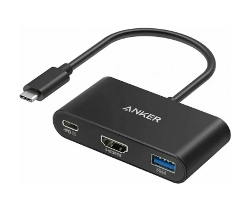 Alternativ bild 0 för Anker PowerExpand USB-C till USB-C / HDMI / USB-A videoadapter – svart