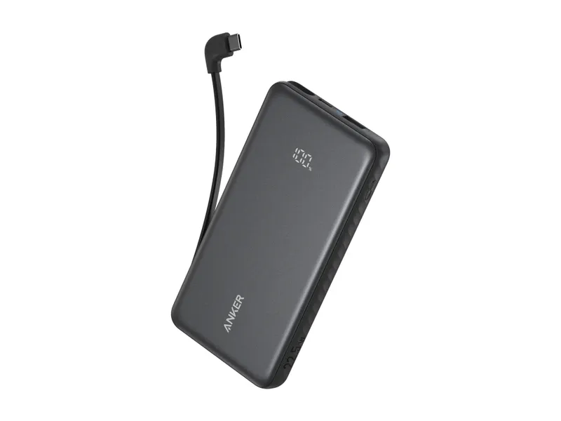 Alternativ bild 0 för Anker Zolo powerbank 10000mAh, 22.5W QC+PD med USB-C kabel – Svart