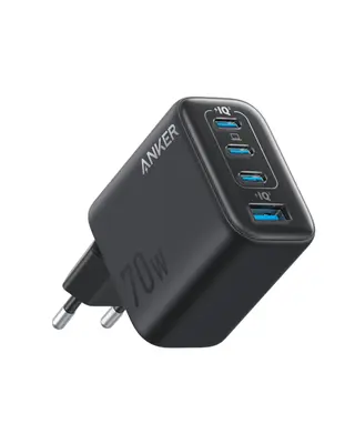 Produktfoto för Anker Zolo väggladdare 70W, 3x USB-C, 1x USB-A – Svart
