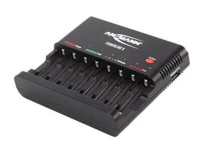 Alternativ bild 0 för ANSMANN Powerline 8 - Batteriladdare/strömadapter - 8 x batterier laddas (USB)