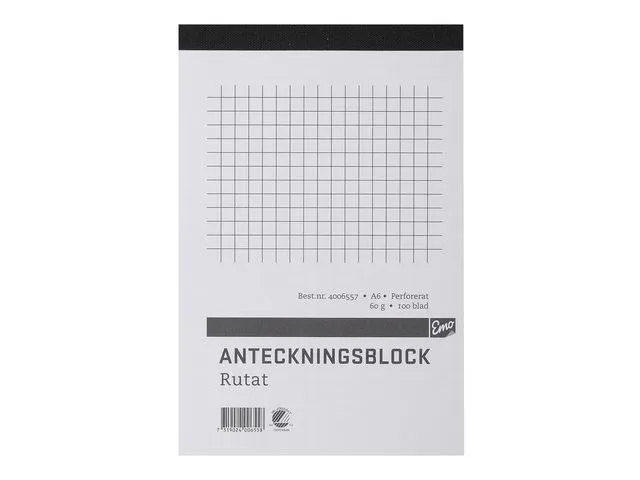 Alternativ bild 0 för Anteckningsblock med rutat papper, A6, 100 ark