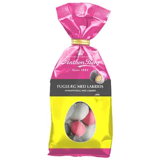 Produktfoto för Anthon Berg Godis Marsipanägg Lakrits 124g, fp om 124 g