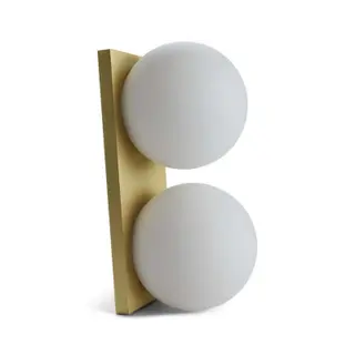 Produktfoto för Antidark - Palla C2135 LED Plafond Dim-to-Warm Opal/Brass Antidark