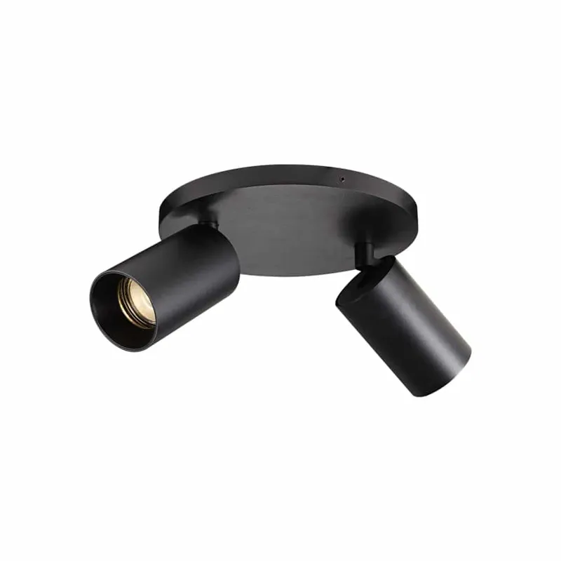 Bild 1 för Antidark - SpotOn Circle2 Plafond/Vägglampa Black Antidark