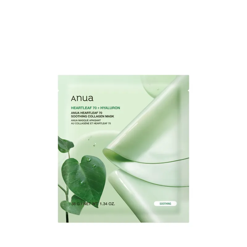 Bild 2 för Anua Heartleaf 70 Soothing Collagen Mask 4pk