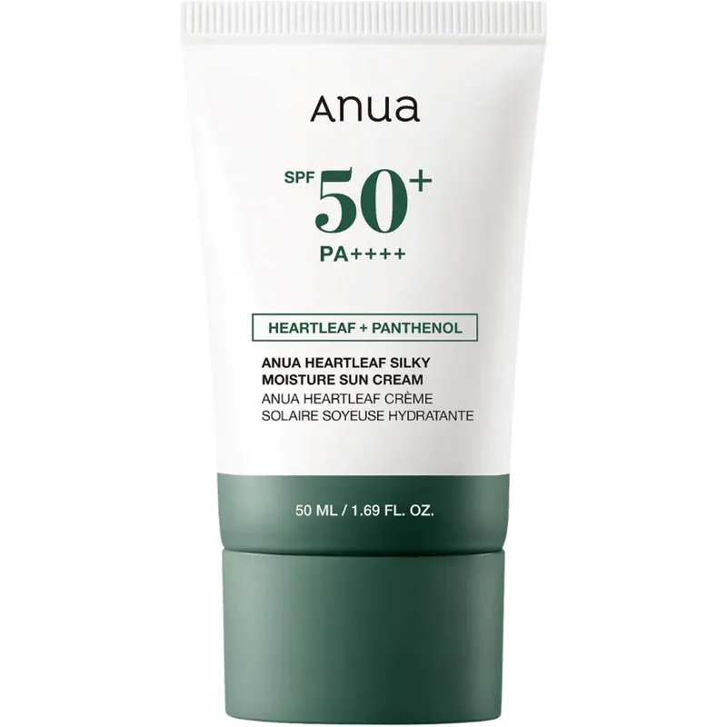 Bild 1 för Anua Heartleaf Silky Moisture Sun Cream SPF50+ PA++++ 50 ml