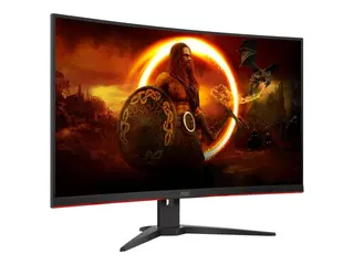 Produktfoto för AOC | Gaming C32G2ZE/BK - LED-skärm - Böjd - 31,5 (1920 x 1080) - @240Hz - VA-panel - 1ms | Svart/röd