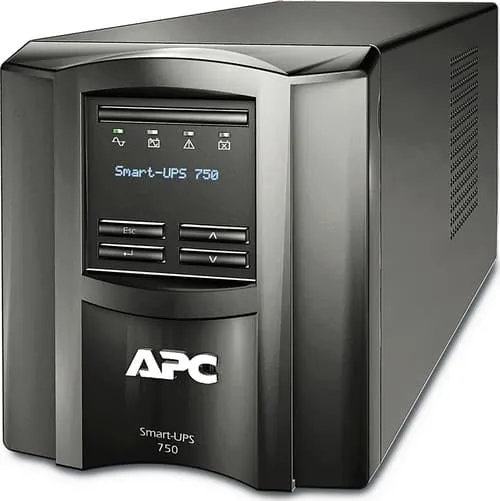 Alternativ bild 0 för APC Smart-UPS SMT750IC - UPS - AC 220/230/240 V - 500 Watt - 750 VA - RS-232, USB - utgångskontakter: 6 - svart - med APC SmartConnect