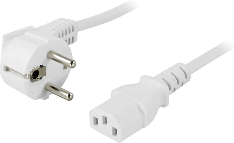 Bild 1 för Apparatkabel C13 Vit 0,5 m