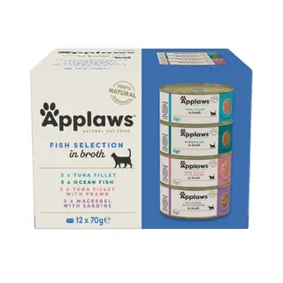 Produktfoto för Applaws Cat Multipack Fisk