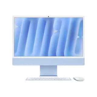 Produktfoto för Apple Imac (2024) 24' Blå M4 16gb 256gb 23.5"