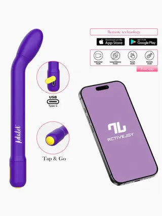 Produktfoto för Appstyrd G-Punktsvibrator Mörklila
