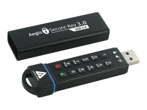 Alternativ bild 0 för Apricorn Aegis Secure Key 3.0 - 240GB - USB-minne