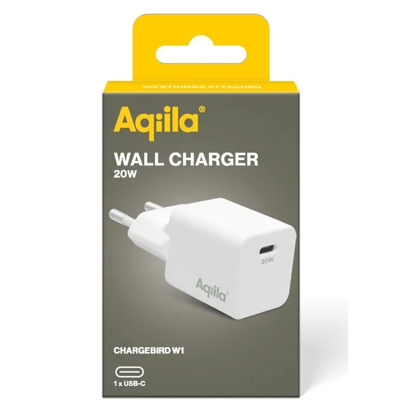 Bild 1 för Aqiila Chargebird W20 väggladdare PD 20W vit