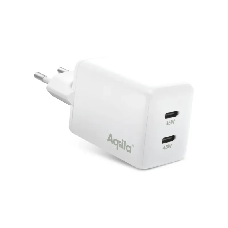 Alternativ bild 0 för Aqiila Chargebird W45 väggladdare GaN 45W vit
