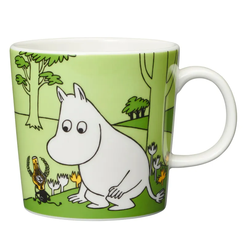 Alternativ bild 0 för Arabia Mumin mugg 30 cl Mumintrollet gräsgrön