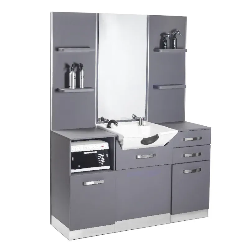Alternativ bild 0 för Arbetsplats för frisörer - Med tvättställ - Gabbiano Console B085