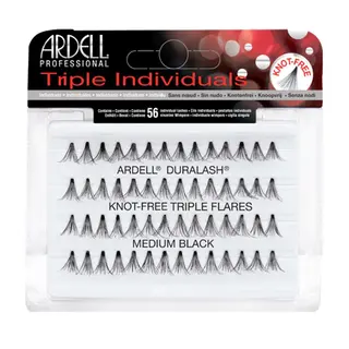 Produktfoto för Ardell Triple Individuals Duralash Knot Free Flares Medium Black