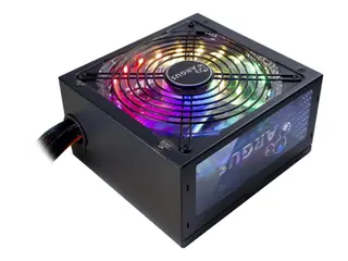 Produktfoto för Argus RGB-600W II - Nätaggregat (intern) - ATX12V 2.3 - 80 PLUS Bronze - AC 100/240 V - 600 Watt - aktive PFC - svart