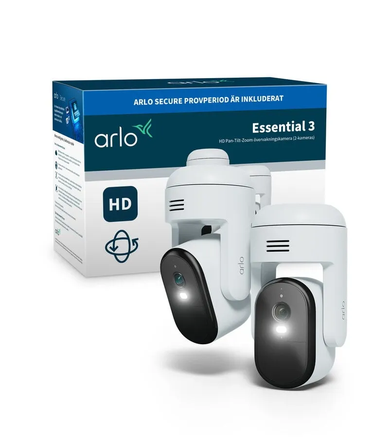 Alternativ bild 0 för ARLO Essential 3 HD Pan-Tilt-Zoom Security Camera EU Only