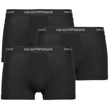 Bild 1 för Armani Stretch Jersey Boxer Briefs Kalsonger 3P Svart bomull Small Herr