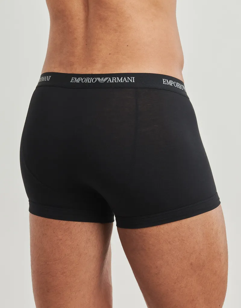 Bild 5 för Armani Stretch Jersey Boxer Briefs Kalsonger 3P Svart bomull Small Herr
