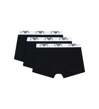 Alternativ bild 0 för Armani Stretch Jersey Boxer With Logo Kalsonger 3P Svart bomull XX-Large Herr