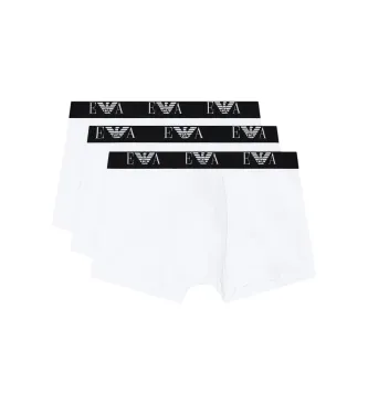 Alternativ bild 0 för Armani Stretch Jersey Boxer With Logo Kalsonger 3P Vit bomull X-Large Herr