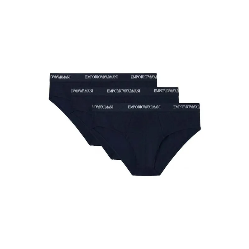 Bild 2 för Armani Stretch Jersey Briefs Kalsonger 3P Svart bomull Small Herr