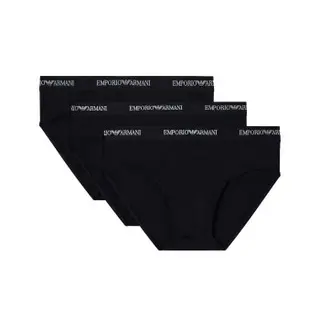 Produktfoto för Armani Stretch Jersey Briefs Kalsonger 3P Svart bomull X-Large Herr