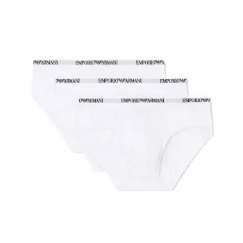 Alternativ bild 0 för Armani Stretch Jersey Briefs Kalsonger 3P Vit bomull X-Large Herr