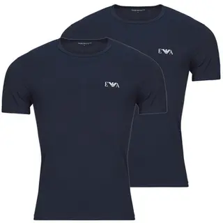 Produktfoto för Armani Stretch Jersey Fitted T-Shirts 2P Marin bomull XX-Large Herr